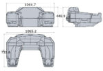 кофр для квадроцикла задний gka ts-3000 / c402 — изображение 3